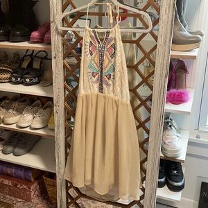 Geometric print summer dress